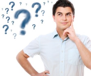 Man with questions