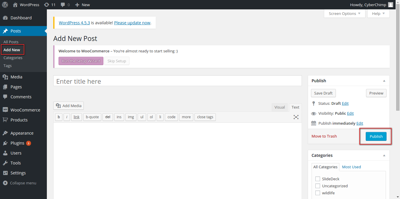 Add new posts