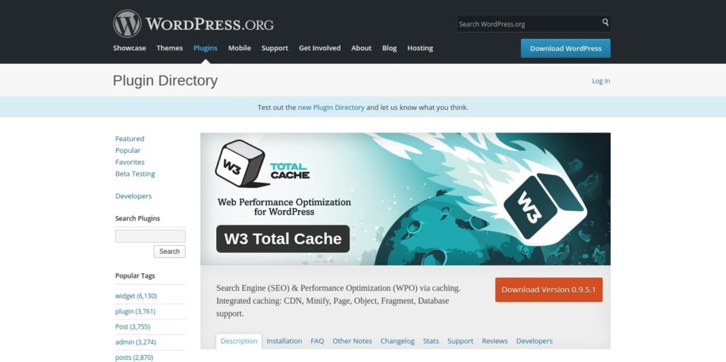 W3 Total Cache Plugin