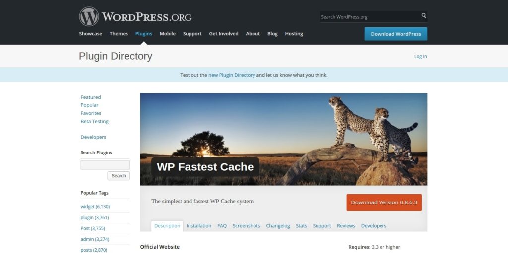WP Fastest Cache Plugin