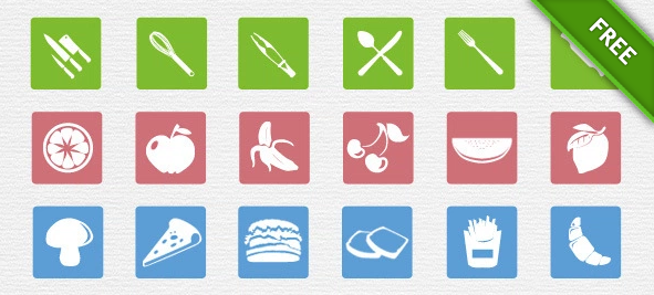PSD Food Icons