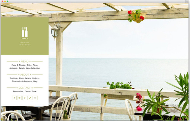 Amici Restaurant WordPress Theme