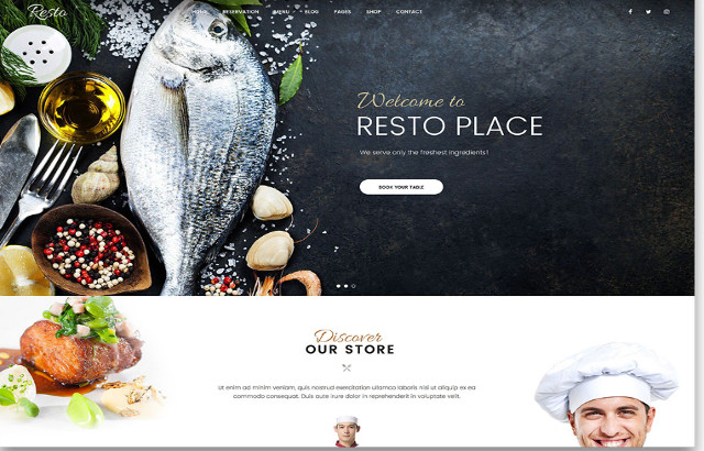 Resto WordPress Restaurant Theme