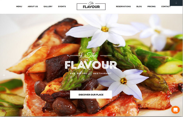 The Flavour Restaurant WordPress Theme