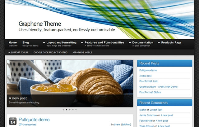 Graphene WordPress Theme