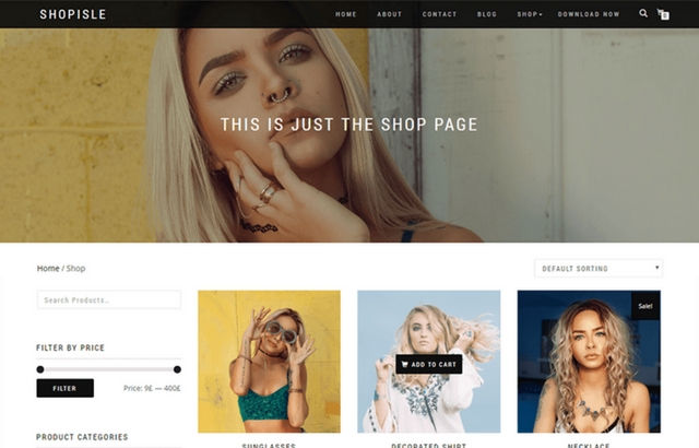 Shop Isle WordPress Theme