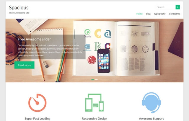 Spacious WordPress theme