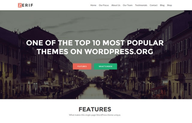 Zerif Lite WordPress Theme