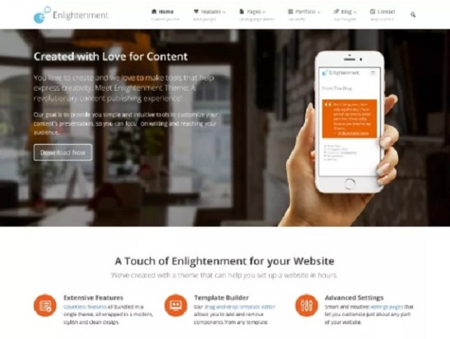 Enlightemnet WP theme