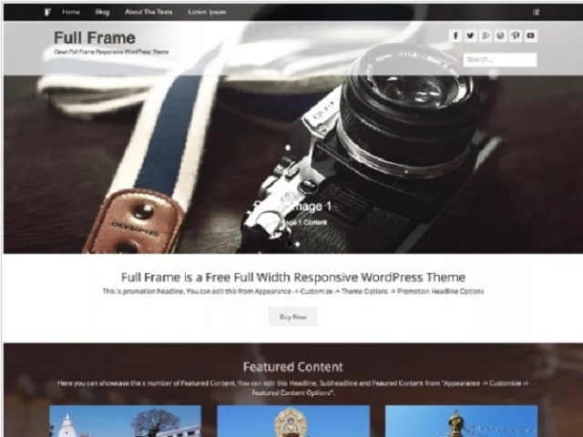 Full Frame WP Theme
