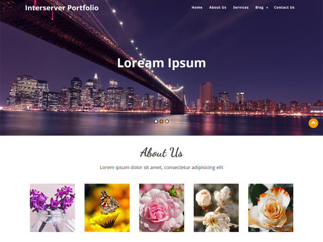 Interserver Portfolio WP Theme Interserver Portfolio