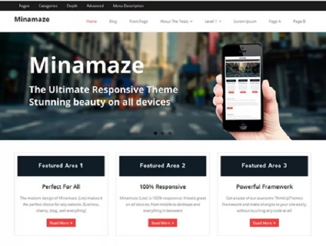 Minamaze WP theme
