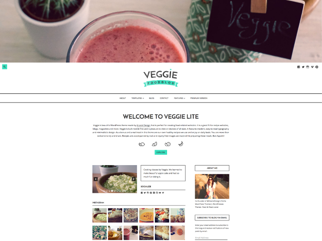 Veggie Lite WP Theme Veggie Lite WP Theme