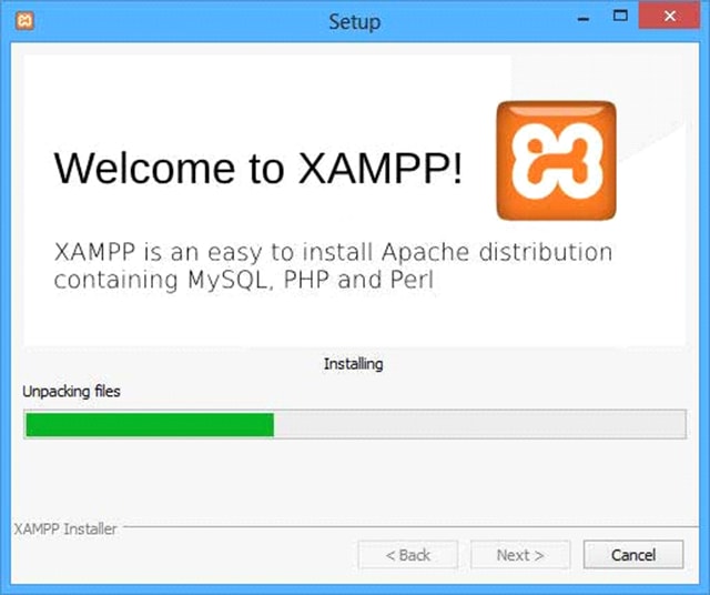 Xampp WordPress Installation complete