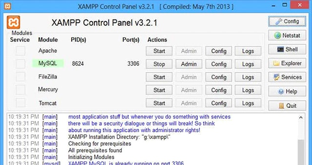 Control panel