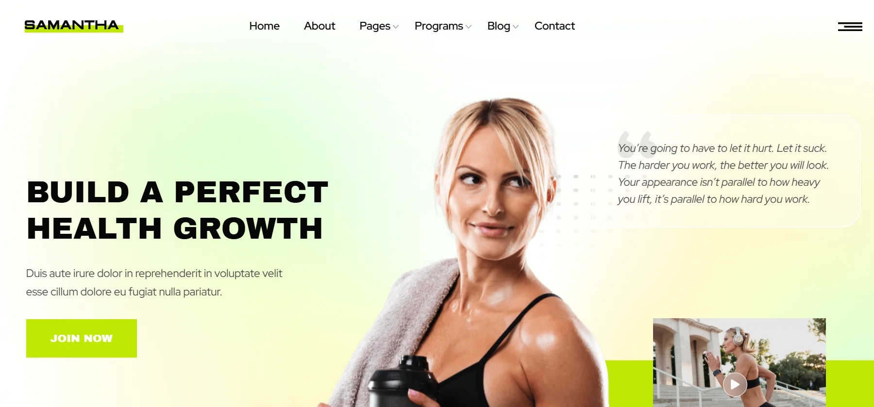 Samantha WordPress Theme