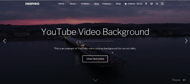 Video fitness theme by WordPress