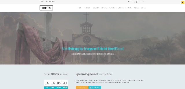 Hopes- Best church WordPress theme
