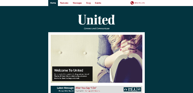 United - church WordPress theme