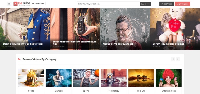 feature-rich video WordPress theme