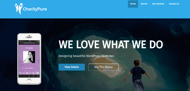 Charitypure WordPress theme