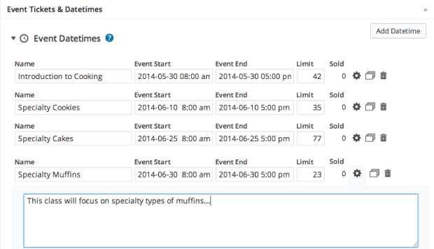 Splitting Events Using Datetime