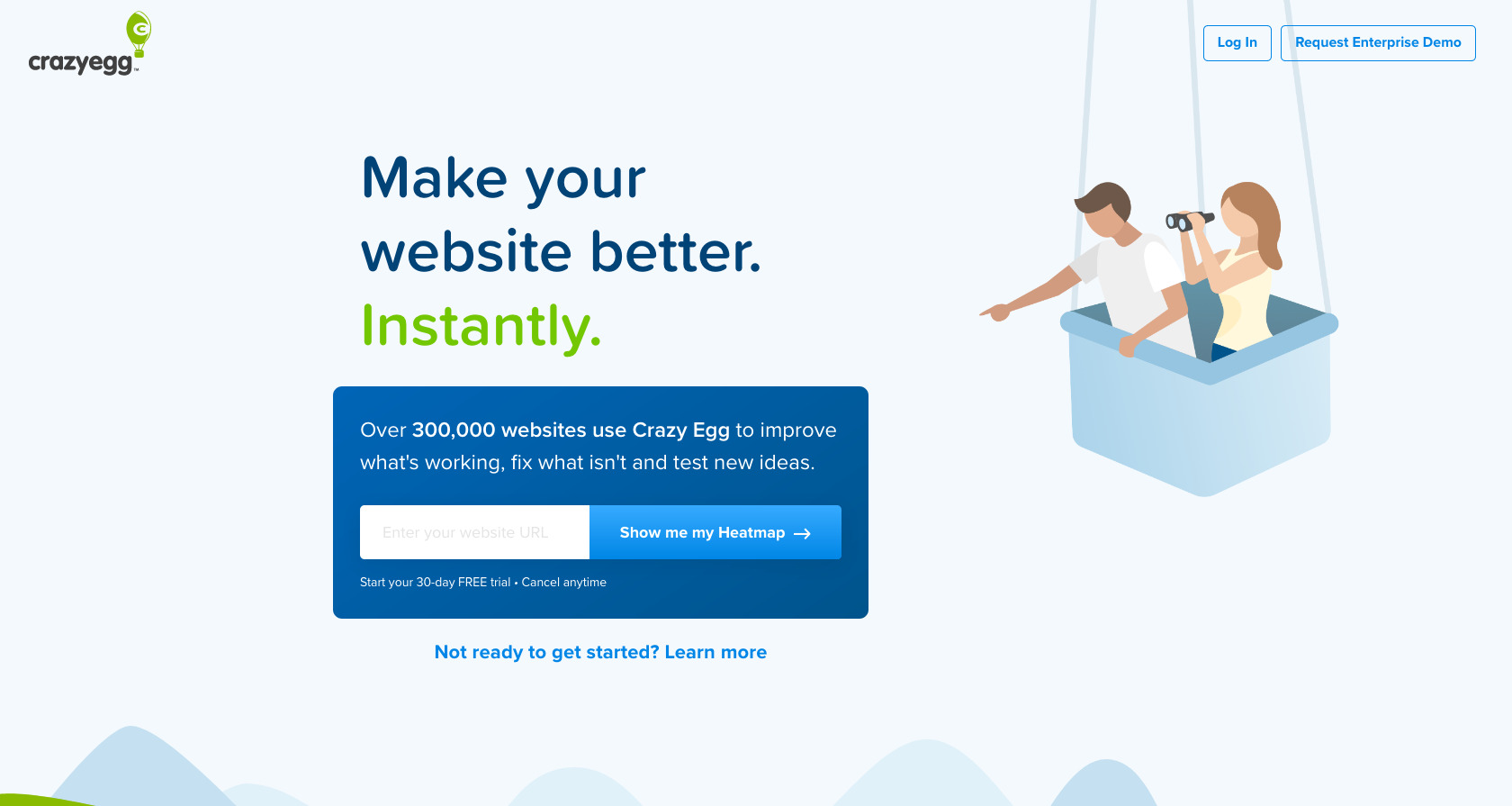 Crazy egg- Web analytics tool