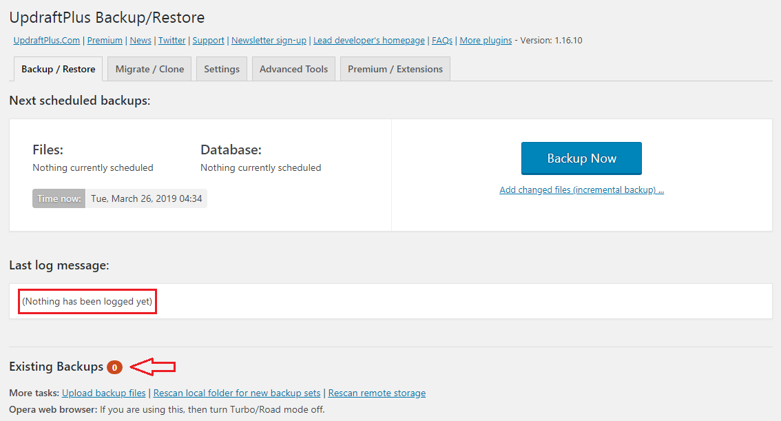 UpdraftPlus Backup