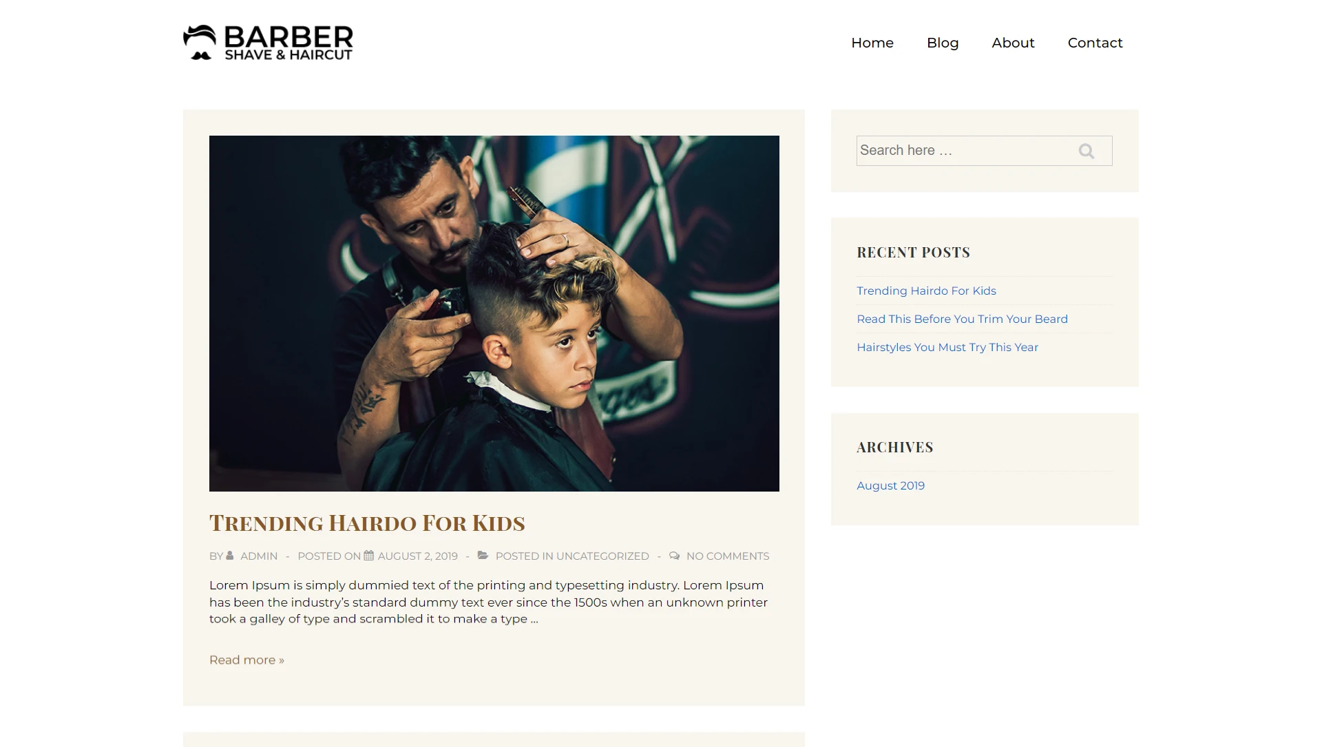salon wp theme