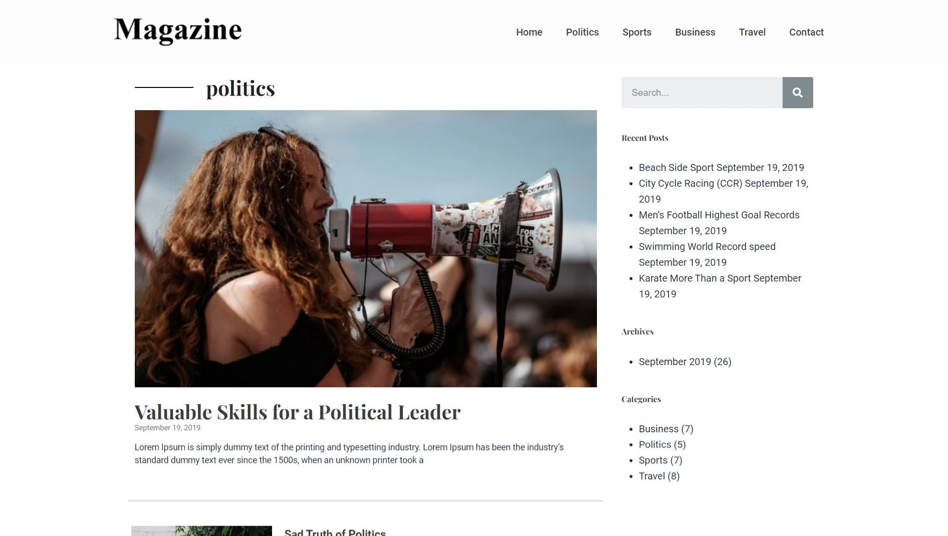 Magazine-Politics