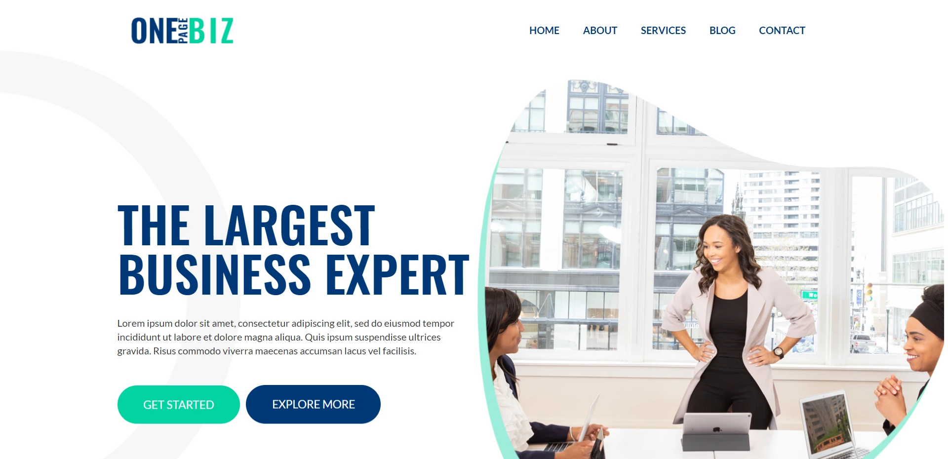 One-Page-Business Starter Template