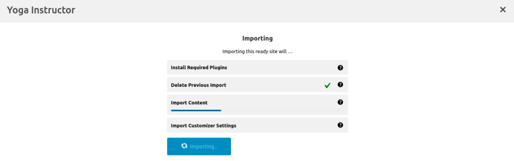 Importing