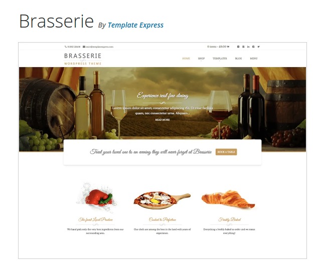 Brasserie theme