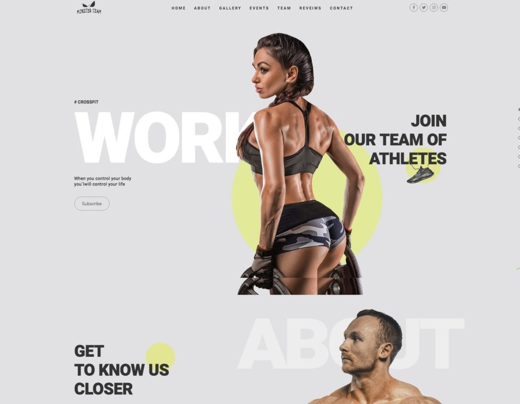 crossfit fitness WordPress theme