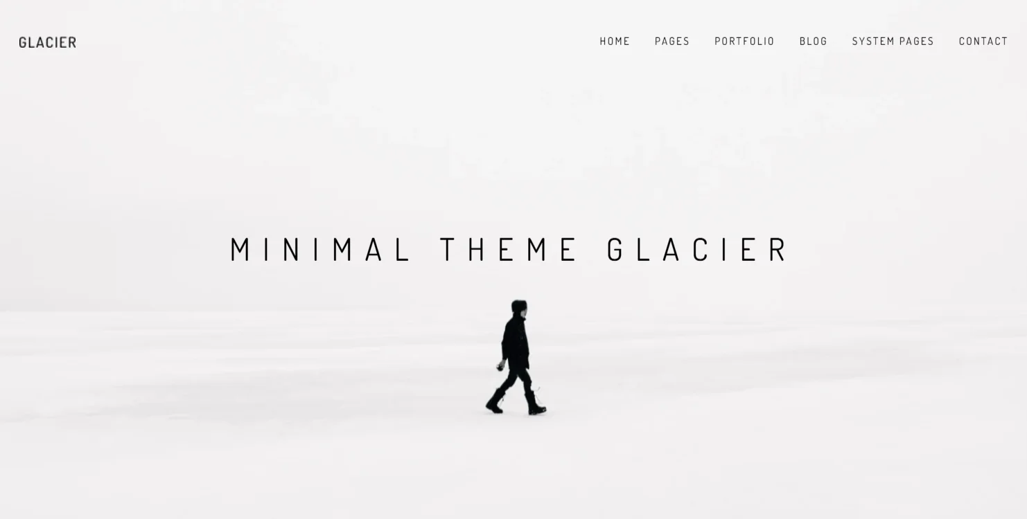 Glacier theme