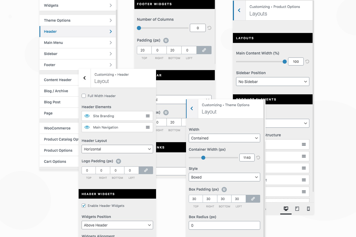 Simplified Customizer