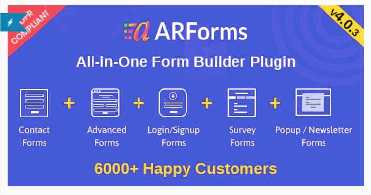 ARForms- WordPress form plugin
