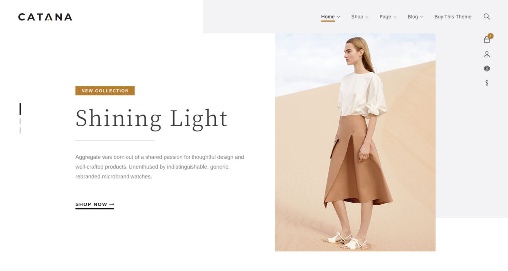 Catana- WordPress fashion blog theme