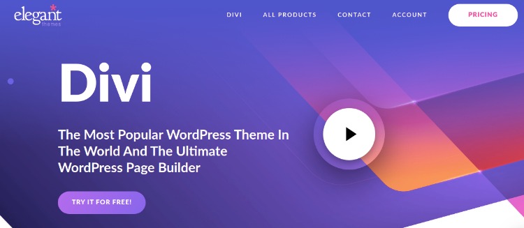 Elegant theme- WordPress theme