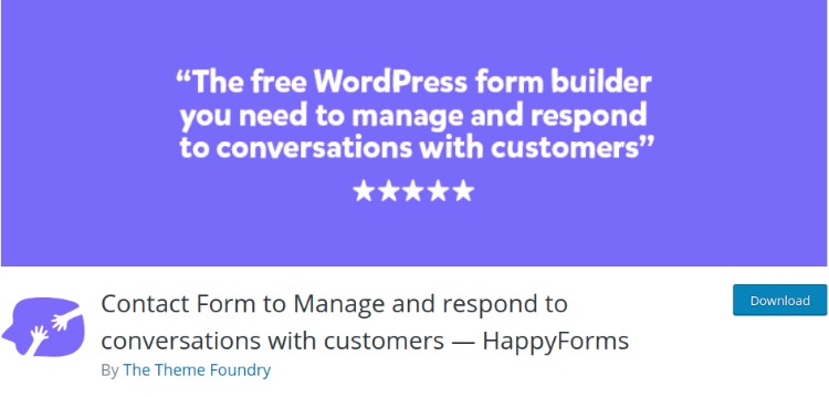 Happy Forms- WordPress form plugin