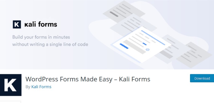 Kali Forms- WordPress form plugin