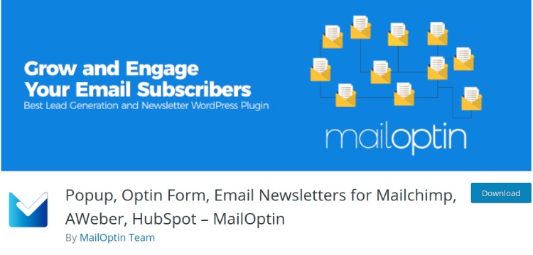 Mail Optin- WordPress form plugin