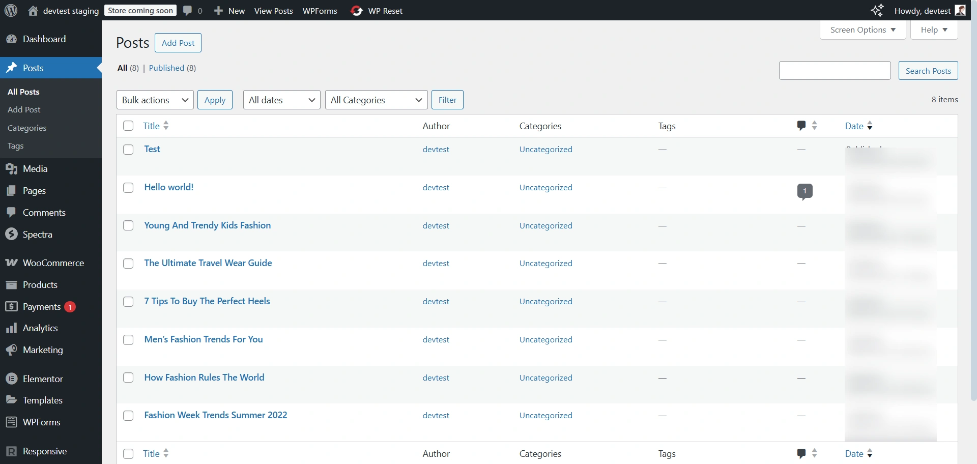 WordPress- Add new post