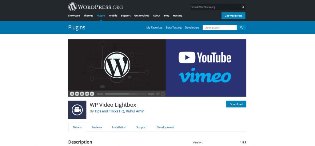 WP Video Lightbox