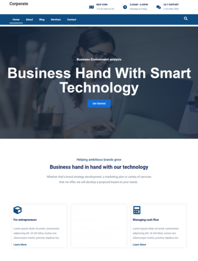 Corporate Business WordPress Starter Template