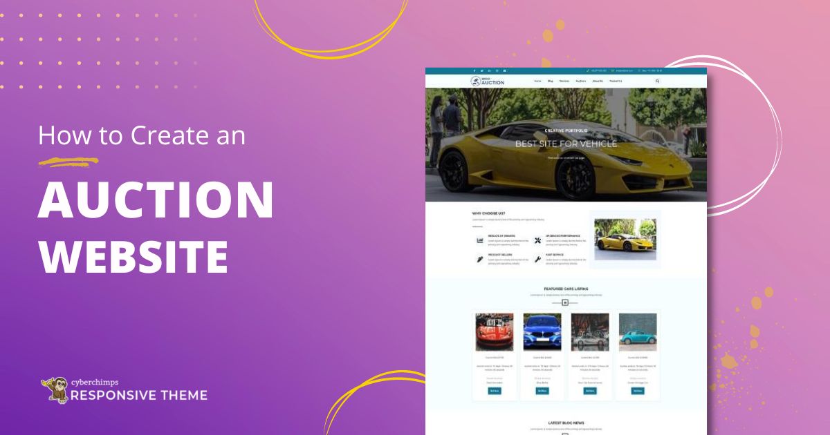 How to create an Auction Website