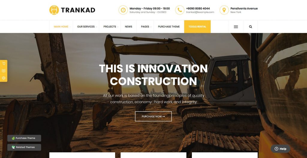 Trankad- WordPress construction theme