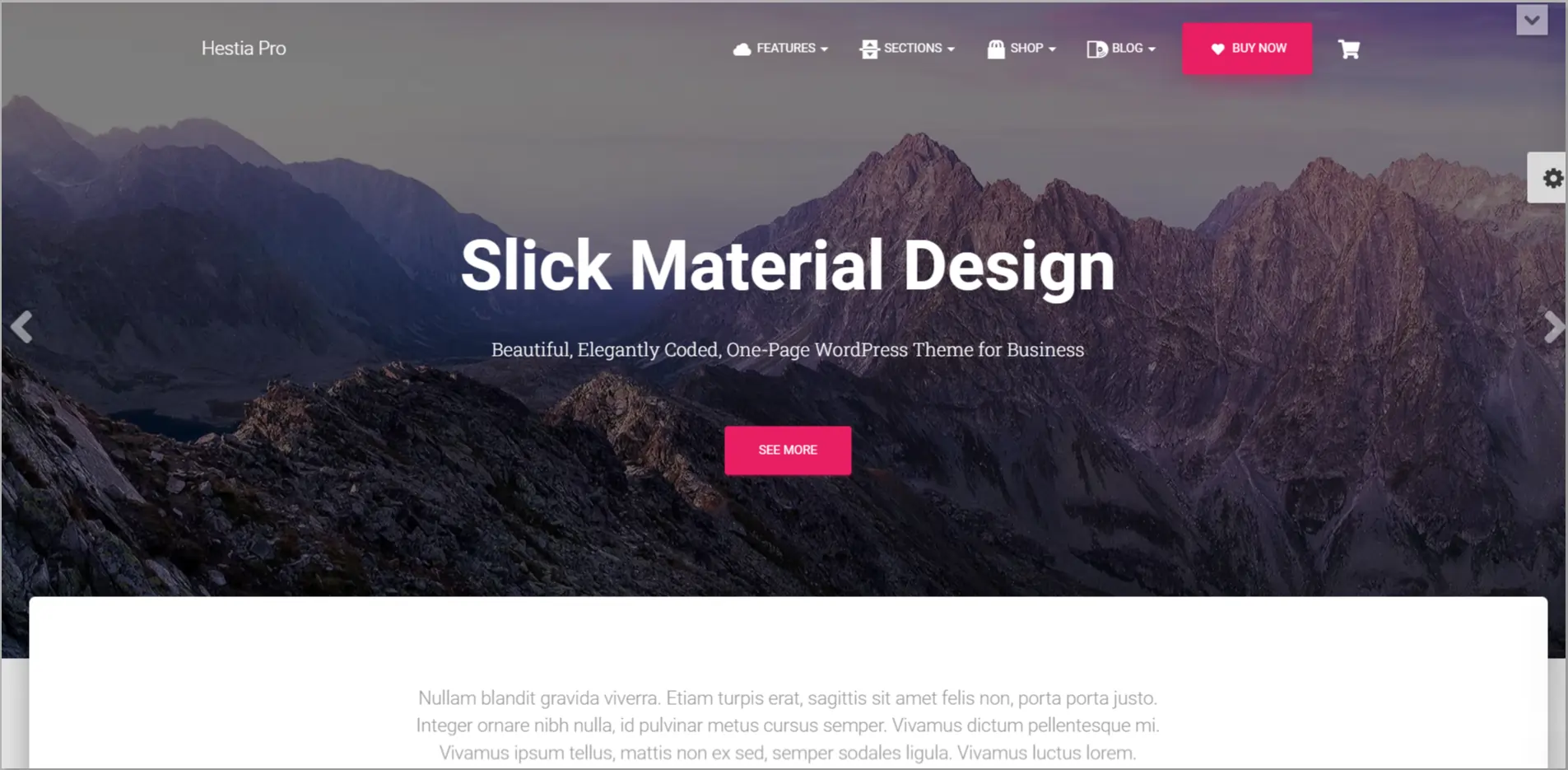 Hestia WordPress Theme