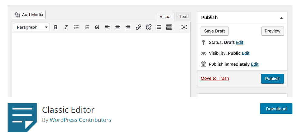 Classic Editor
