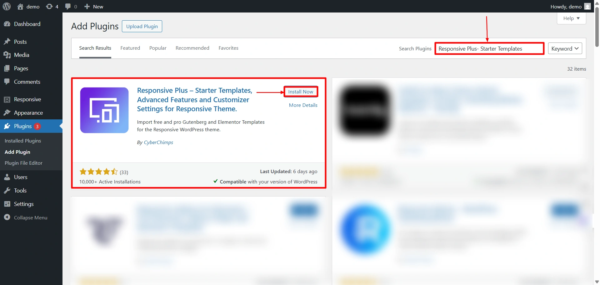 Search for Responsive Starter Templates